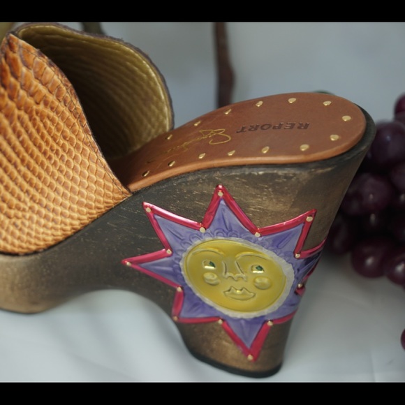 Report Signature Tan/Brown TORRO Mules/Slides 8M - Picture 2 of 8